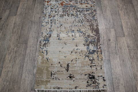 Jaipur Grey Runner Hand Knotted 26 X 1111 Area Rug 905-147565 Image 2