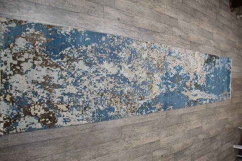 Jaipur Blue Runner Hand Knotted 27 X 120 Area Rug 905-147566 Image 6