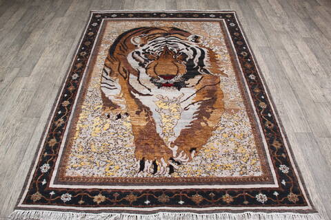 Jaipur Grey Hand Knotted 52 X 74 Area Rug 905-147567 Image 1