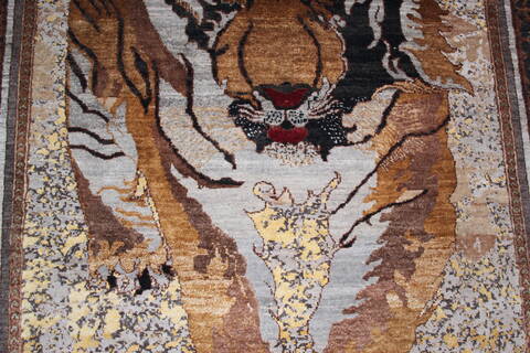 Jaipur Grey Hand Knotted 52 X 74 Area Rug 905-147567 Image 2