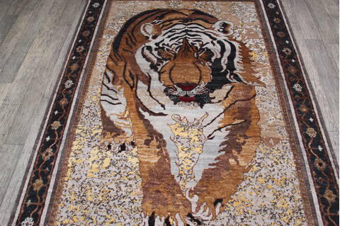 Jaipur Grey Hand Knotted 52 X 74 Area Rug 905-147567 Image 3