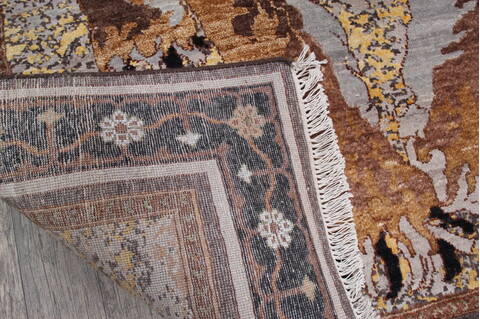 Jaipur Grey Hand Knotted 52 X 74 Area Rug 905-147567 Image 4