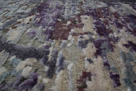Jaipur Purple Hand Knotted 80 X 101 Area Rug 905-147568 Image 4