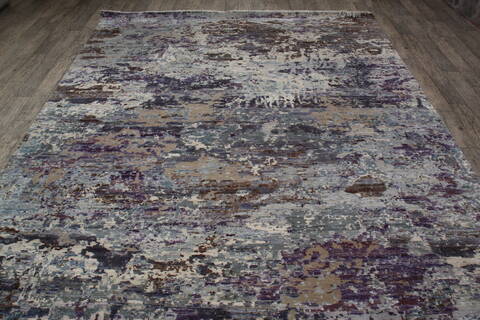 Jaipur Purple Hand Knotted 80 X 101 Area Rug 905-147568 Image 7