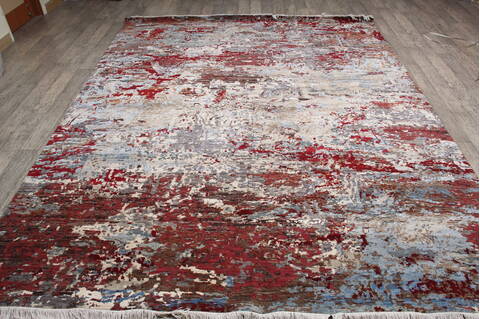 Jaipur Red Hand Knotted 80 X 100 Area Rug 905-147570 Image 1