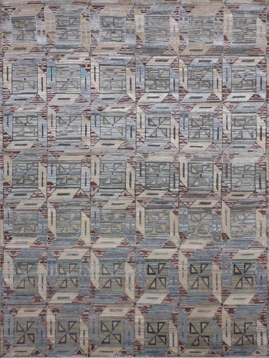 Jaipur Blue Hand Knotted 811 X 120 Area Rug 905-147571 Image 0