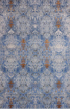 Jaipur Blue Hand Knotted 5'11" X 9'3"  Area Rug 905-147575