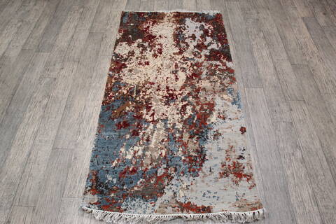 Jaipur Grey Hand Knotted 29 X 53 Area Rug 905-147578 Image 6