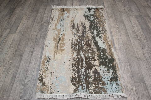 Jaipur Grey Hand Knotted 30 X 50 Area Rug 905-147579 Image 1