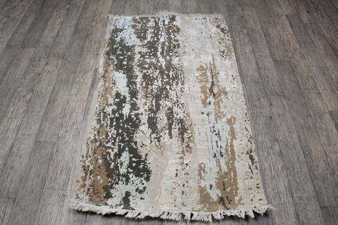 Jaipur Grey Hand Knotted 30 X 50 Area Rug 905-147579 Image 4