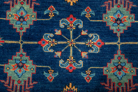 Kazak Blue Hand Knotted 67 X 911 Area Rug 700-147585 Image 3