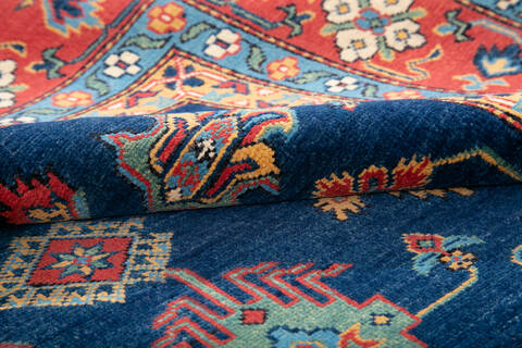 Kazak Blue Hand Knotted 67 X 911 Area Rug 700-147585 Image 6