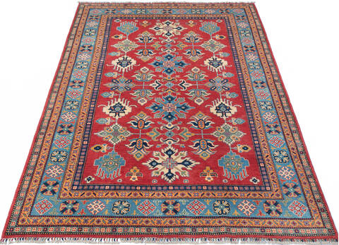 Kazak Red Hand Knotted 66 X 96 Area Rug 700-147586 Image 1