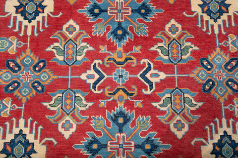 Kazak Red Hand Knotted 66 X 96 Area Rug 700-147586 Image 6