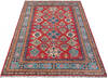 Kazak Red Hand Knotted 66 X 96 Area Rug 700-147586 Thumb 1