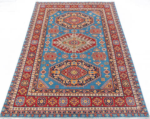 Kazak Blue Hand Knotted 55 X 80 Area Rug 700-147587 Image 1