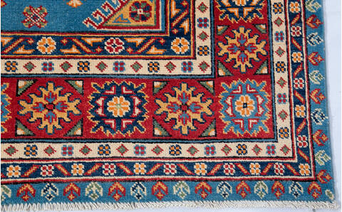 Kazak Blue Hand Knotted 55 X 80 Area Rug 700-147587 Image 3