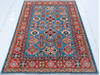 Kazak Blue Hand Knotted 40 X 510  Area Rug 700-147590 Thumb 1