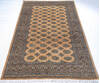 Bokhara Beige Hand Knotted 51 X 84  Area Rug 700-147596 Thumb 1
