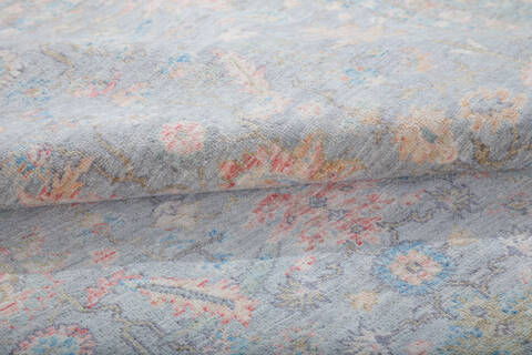 Chobi Grey Hand Knotted 81 X 100 Area Rug 700-147600 Image 6