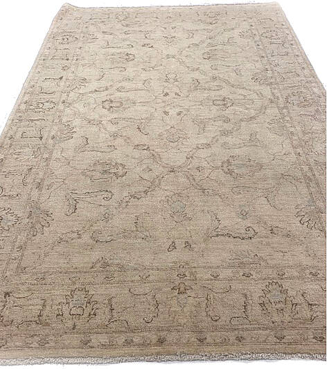 Ziegler Beige Hand Knotted 60 X 90 Area Rug 125-147605 Image 1