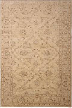 Pakistani Ziegler Beige Rectangle 6x9 ft Wool Carpet 147605