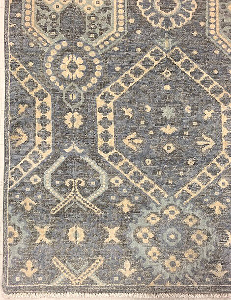 Ziegler Grey Hand Knotted 60 X 90 Area Rug 125-147606 Image 3