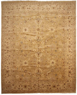 Ziegler Beige Hand Knotted 11'9" X 14'10"  Area Rug 125-147607