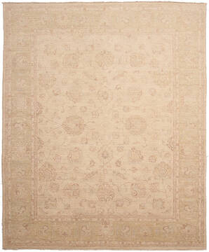 Ziegler Beige Hand Knotted 8'0" X 9'10"  Area Rug 125-147608