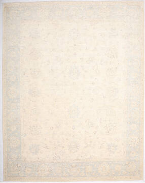 Ziegler Beige Hand Knotted 9'0" X 11'6"  Area Rug 125-147609