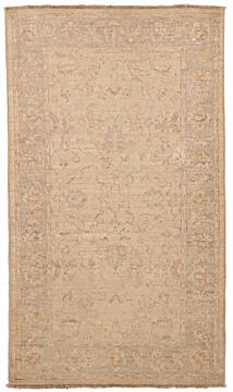 Pakistani Ziegler Beige Rectangle 3x5 ft Wool Carpet 147610