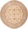 Ziegler Beige Round Hand Knotted 67 X 67  Area Rug 125-147611 Thumb 0