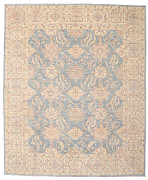 Ziegler Beige Hand Knotted 7'8" X 9'8"  Area Rug 125-147614