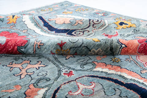Chobi Grey Hand Knotted 610 X 911 Area Rug 700-147626 Image 7