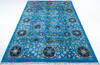 Chobi Blue Hand Knotted 68 X 98 Area Rug 700-147629 Thumb 1