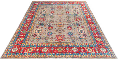 Kazak Brown Hand Knotted 710 X 102 Area Rug 700-147634 Image 1