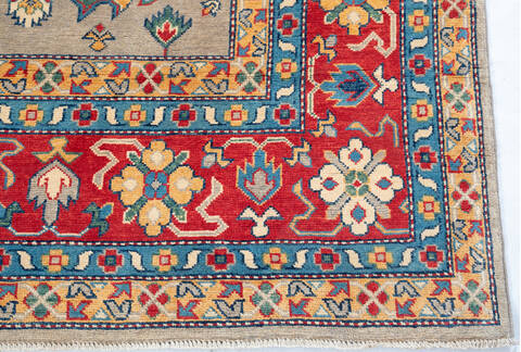 Kazak Brown Hand Knotted 710 X 102 Area Rug 700-147634 Image 5