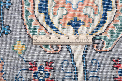 Kazak Grey Hand Knotted 67 X 102 Area Rug 700-147636 Image 7