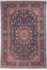 Kashan Blue Hand Knotted 92 X 134  Area Rug 700-147640 Thumb 0