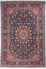Kashan Blue Hand Knotted 92 X 134 Area Rug 700-147640 Thumb 0