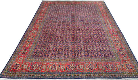 Bidjar Red Hand Knotted 100 X 129 Area Rug 700-147642 Image 1