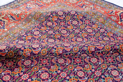 Bidjar Red Hand Knotted 100 X 129 Area Rug 700-147642 Image 7