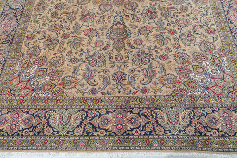 Tabriz Beige Hand Knotted 810 X 124 Area Rug 700-147644 Image 4