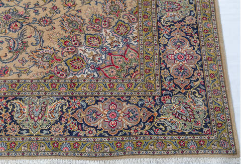 Tabriz Beige Hand Knotted 810 X 124 Area Rug 700-147644 Image 5