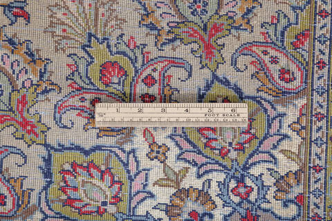 Tabriz Beige Hand Knotted 810 X 124 Area Rug 700-147644 Image 7
