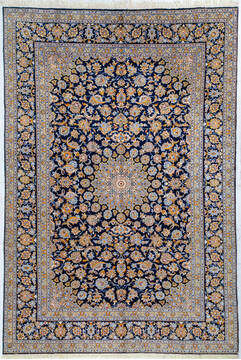 Mahi Blue Hand Knotted 8'4" X 12'3"  Area Rug 700-147645