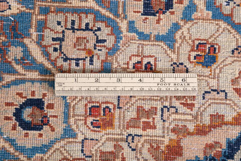 Kashan Blue Hand Knotted 910 X 130 Area Rug 700-147646 Image 7