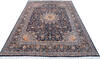 Kashan Blue Hand Knotted 910 X 130  Area Rug 700-147646 Thumb 1
