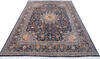 Kashan Blue Hand Knotted 910 X 130 Area Rug 700-147646 Thumb 1