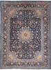 Kashan Blue Hand Knotted 910 X 130 Area Rug 700-147646 Thumb 0